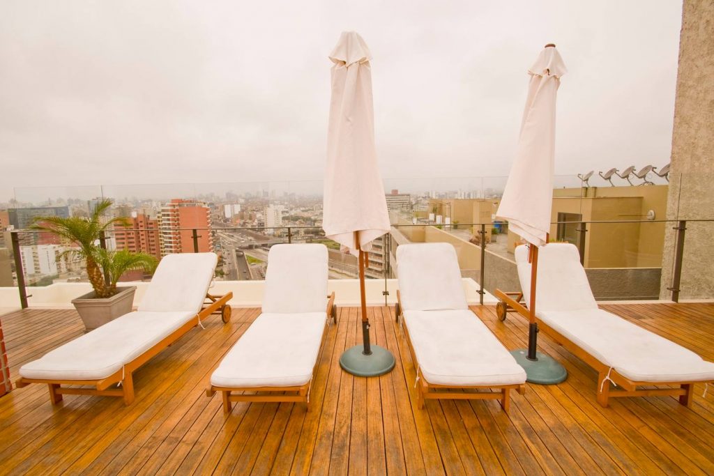 Roof Decking View Miraflores Apartment Rental